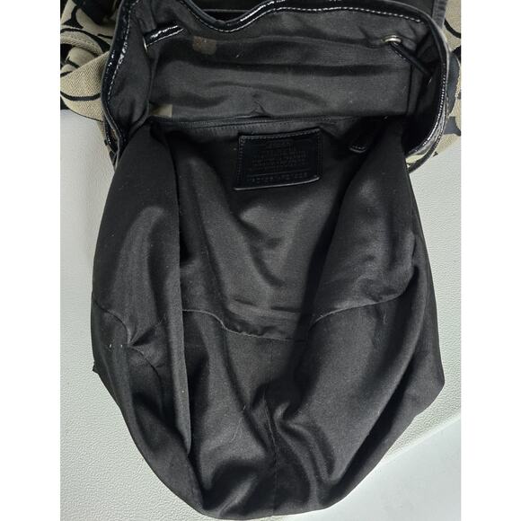 Coach Signature Brown & Tan Canvas Backpack F21928 with Coach Wristlet Beautiful - Picture 16 of 16